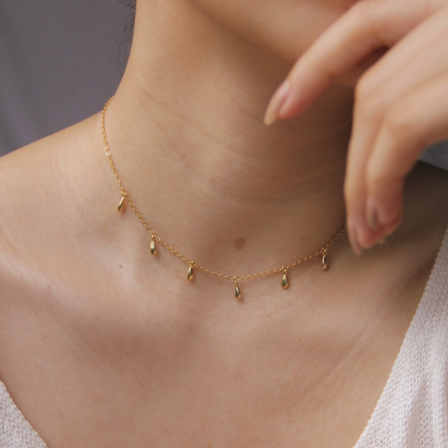 Teardrop Charms Choker