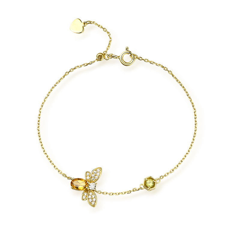 Citrine Bee Bracelet