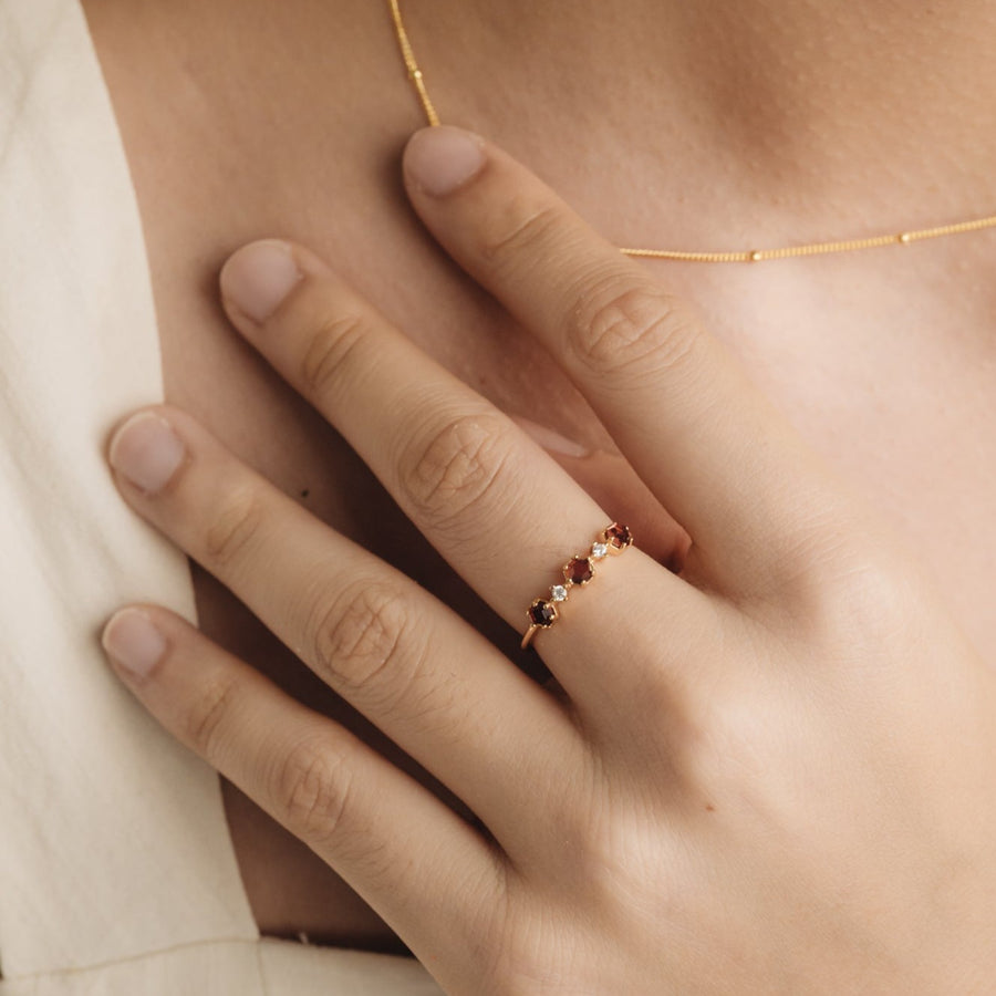 Red Garnet Ring