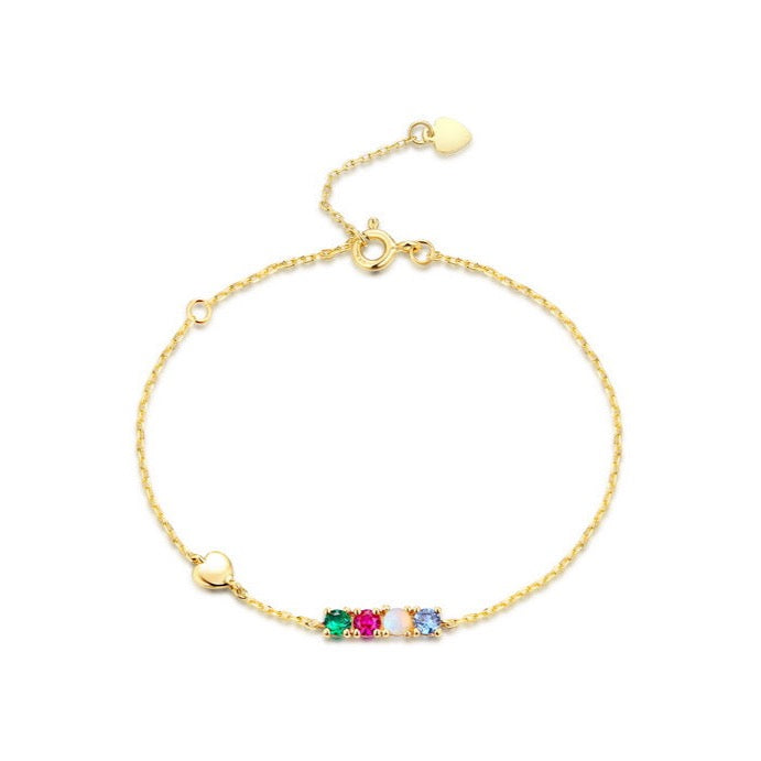 Multi-coloured Gemstones Bracelet