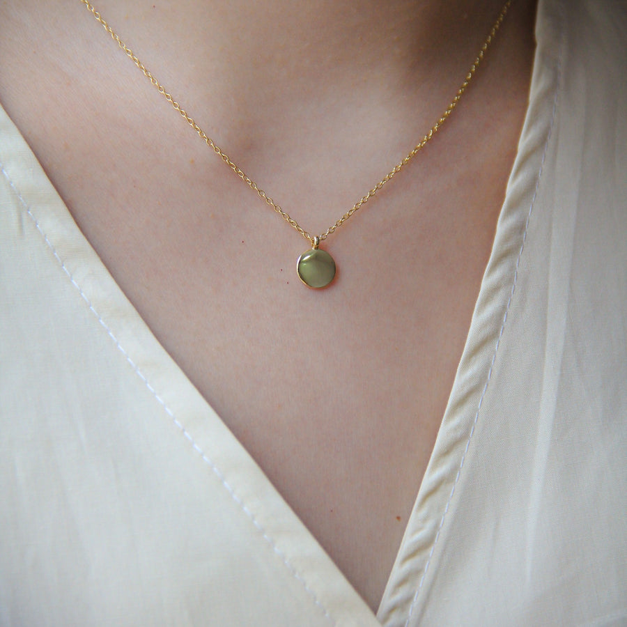 Disc Pendant Necklace