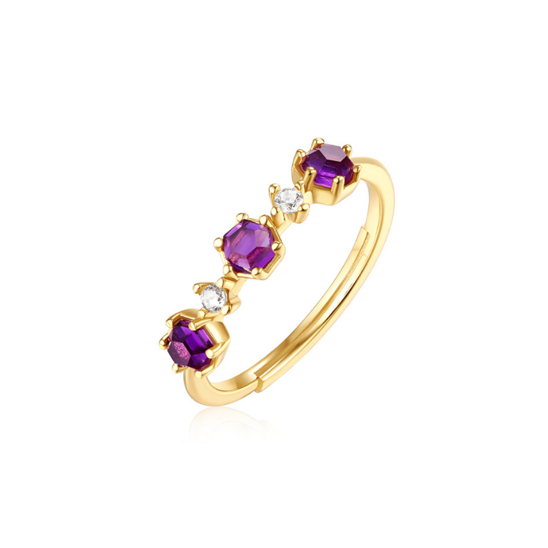 Purple Garnet Ring